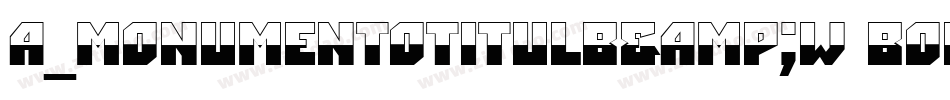 a_MonumentoTitulB&W Bold字体转换